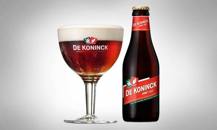 De Konick bierglas en fles